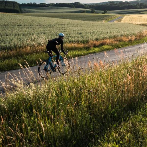 Radtour in der Natur außerhalb von Vejle