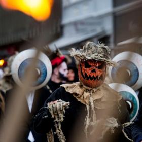 Halloween parade i Vejle gågade